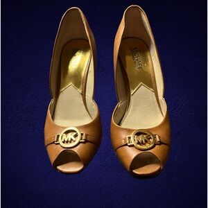 Michael Kors Rochelle Leather Wedges